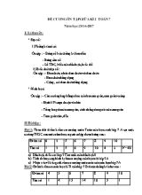 Đề cương ôn tập giữa kì 2 Toán 7 năm học 2016 - 2017